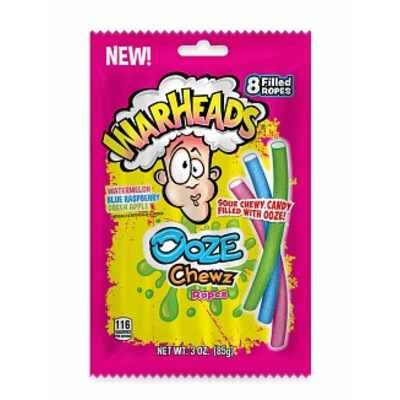 Warheads Ooze Chewz Ropes 85g *USA*