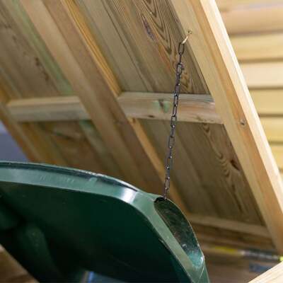 Wooden Wheelie Bin Storage Single