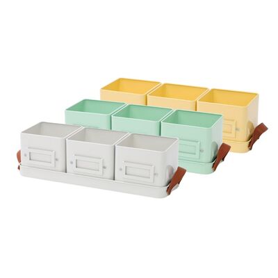 Herb Pots for the Kitchen, Grey, Cream or Green
