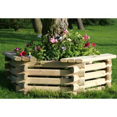 Swedish Wooden Tree Seat and Planter