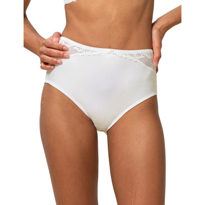 Triumph Modern Lace Cotton Maxi Brief - White - S - 10