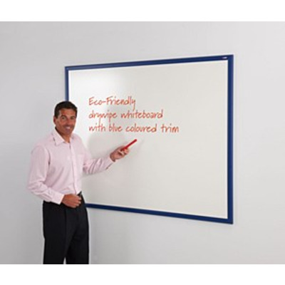 WriteOn Eco-Friendly Whiteboard 900 x 600mm Blue frame