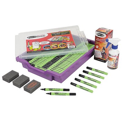 Show-Me Slim Barrel Drywipe Pens - Black