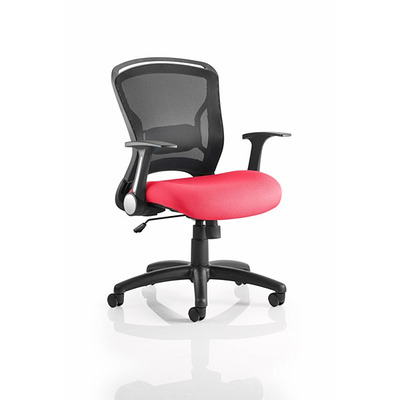 Zeus Mesh Back Operator Chair Bergamot Cherry Seat