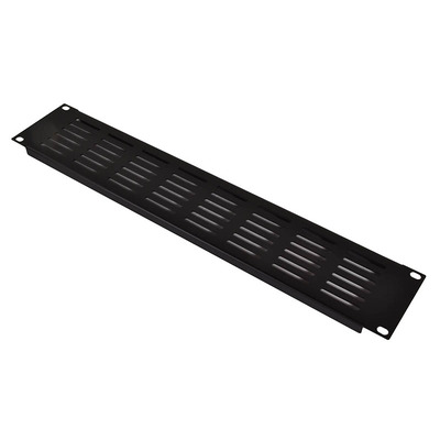19-Inch 2U Vent Panel Black
