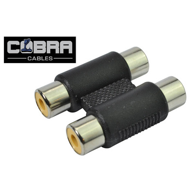 Dual Phono/RCA Sockets Joiner Extend Stereo RCA-Phono Cables