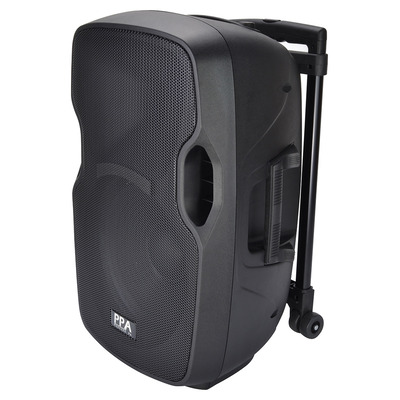 12" Portable PA Speaker Battery Powered with Radio Mic and Bluetooth