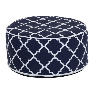 Indoor/Outdoor Inflatable Foot Stool - Navy Blue