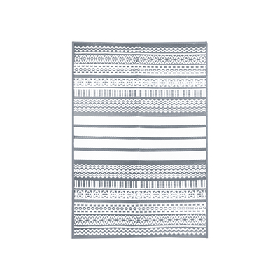 Tribal 100% Weatherproof Rug, Grey
