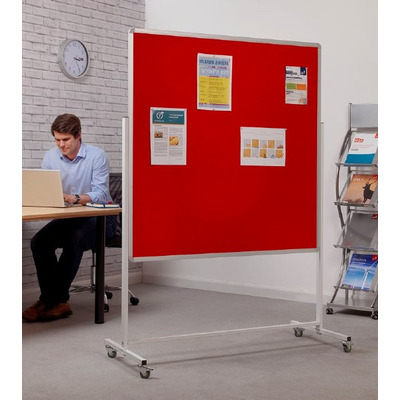 Mobile Double Sided Noticeboard