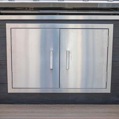Draco Grills Stainless Steel Build-in Outdoor Kitchen Double Door, Mid June 2025