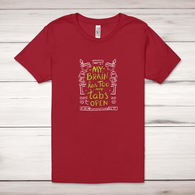 Too Many Tabs Adult T-Shirt