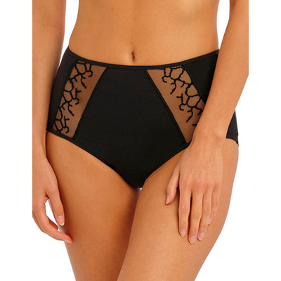 Wacoal Lisse High Waist Brief - Black - S - 10