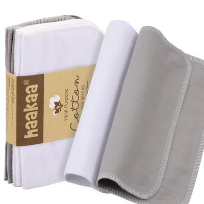 Haakaa Cotton Cloth Wipes (Pack Options: 8 pcs)
