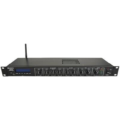 Rack Mountable 1U Mixer Amplifier 2 x 120W with USB/SD, DAB/FM & Bluetooth