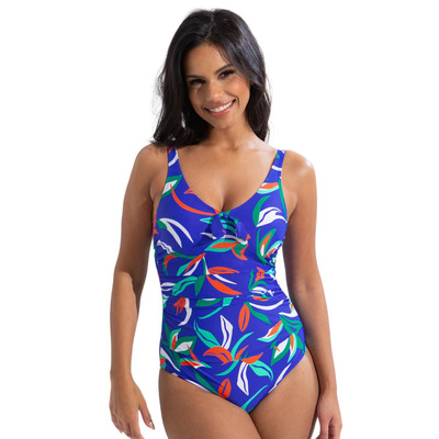 Pour Moi Freedom Tummy Control Swimsuit - Blue/Aqua - S - 10