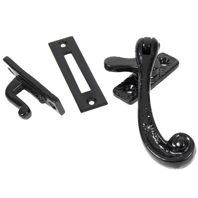 From The Anvil Rosehead Window Fastener, Black Antique - 73138 BLACK ANTIQUE