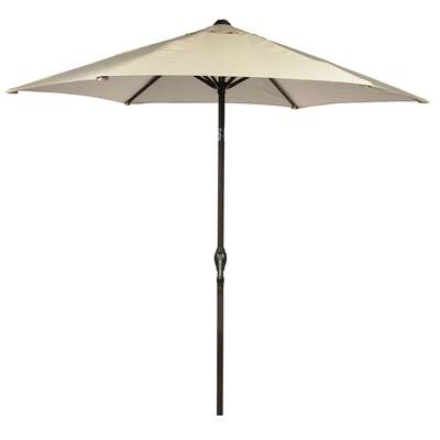 LG Outdoor Horizon 3m 38mm Aluminium Pole Round Garden Parasol - Cream