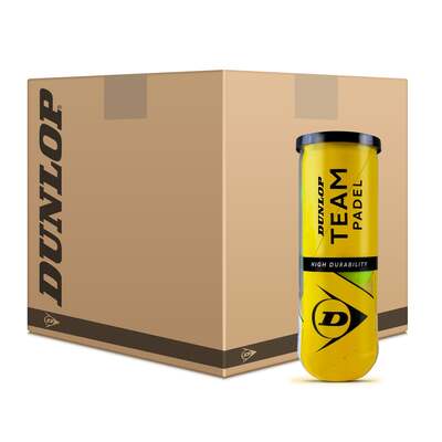 Dunlop Team Pressurised Padel Balls - 6 Dozen