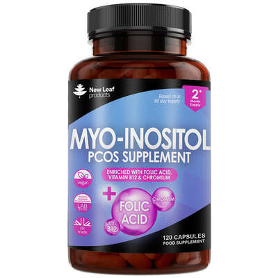 Myo-Inositol PCOS with Folic Acid, B12 and Chromium Capsules