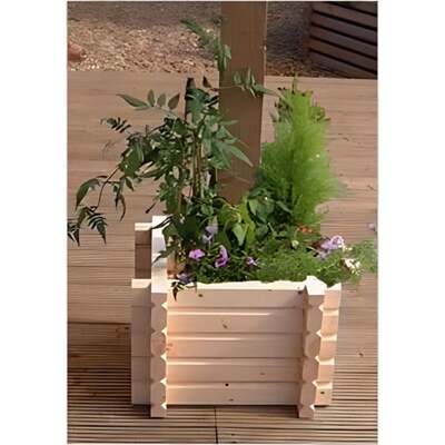 Swedish Wooden Build-around Planter - Square