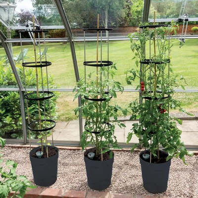 Self-Watering Grow Pot Tower Anthracite