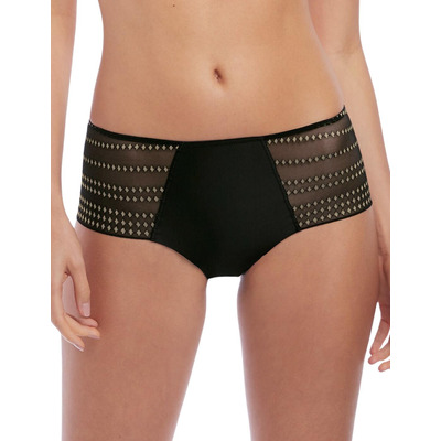 Wacoal Respect Shorty Brief - Black/Champagne - XL - 16
