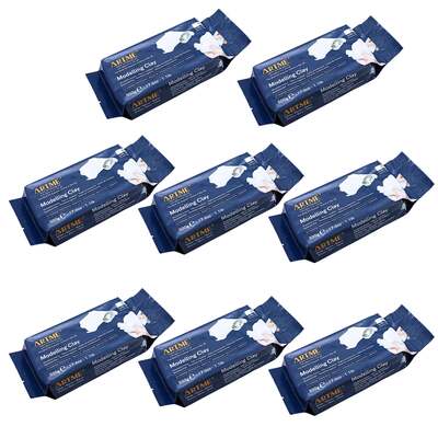 ARTME Modelling Clay White 4000g (500g x 8pk) Air Hardening
