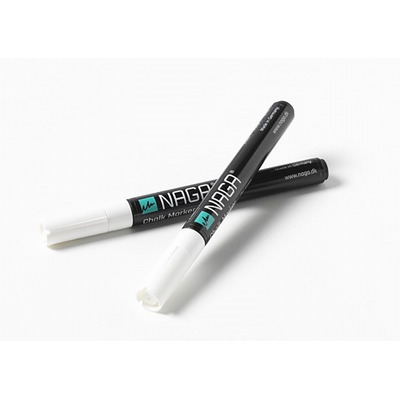 Naga FINE Chalk Markers White 2mm (Pack 2)