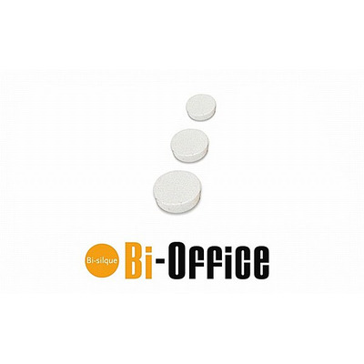 Bi-Office Magnets 35mm White, Pack of 10