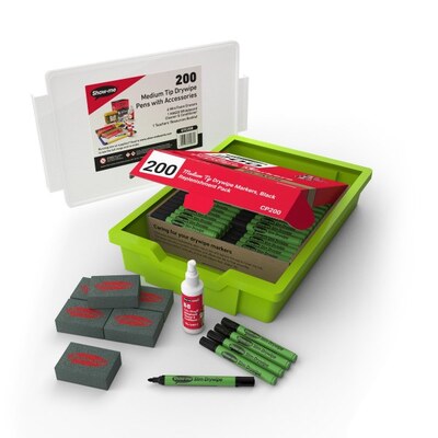Show-Me Slim Barrel Drywipe Pens - Black