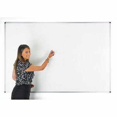 Double-Sided Magnetic Whiteboard 2400 x 1200mm. Plain/Plain