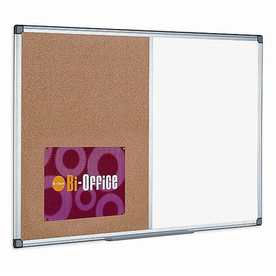 Bi-Office Combi Magnetic Drywipe/Cork Boards