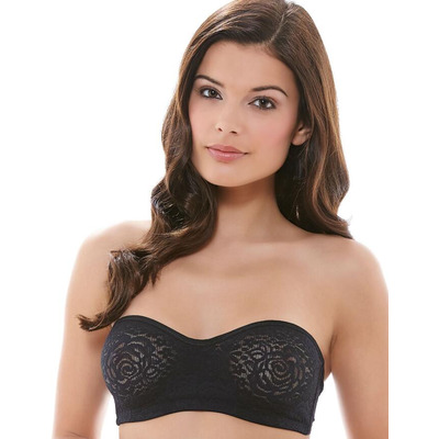 Wacoal Halo Lace Strapless Bra - Black - 34E