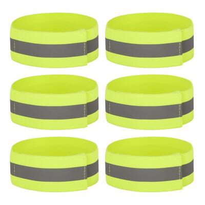 High Vis Yellow Reflective Ankle & Arm Bands For Cycling & Running