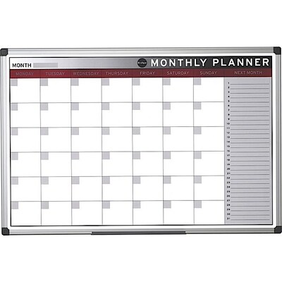 Bi-Office Magnetic Monthly Planner