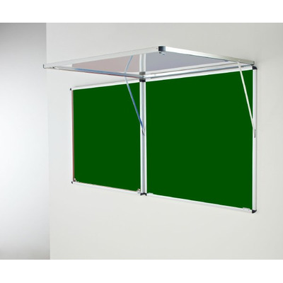 Eco-Sound Top-Hinged Corridor Tamperproof Blazemaster Noticeboard