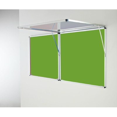 Eco-Sound Top-Hinged Corridor Tamperproof Blazemaster Noticeboard