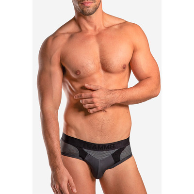TEAMM8 Aerial Sports n Gym Gunmetal Brief