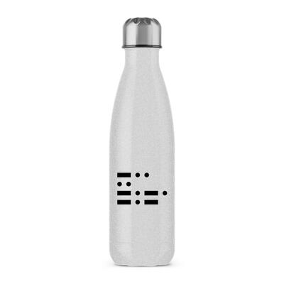 Morse Code Dick Water Bottle
