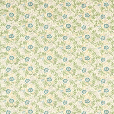 William Morris Mallow Fabric Apple Linen F1680/02 - By The Metre