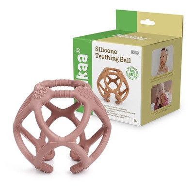 Haakaa Silicone Teething Ball (Colour: Blush)
