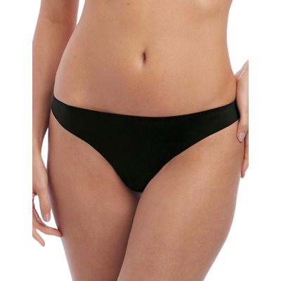 Wacoal Respect Tanga Brief - Black/Champagne - S - 10