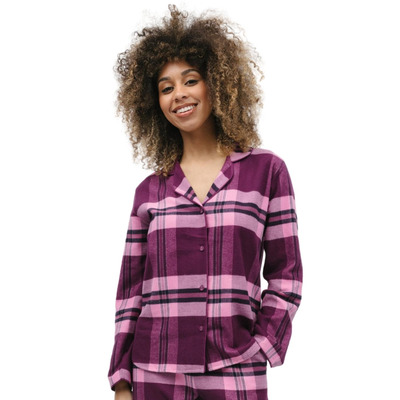 Cyberjammies Eve Pyjama Top - Magenta Check - 2XL - 18