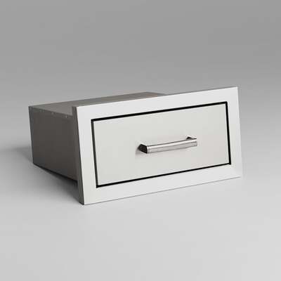 Draco Grills Stainless Steel Build-in Outdoor Kitchen Single Width Drawer