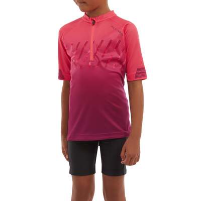 Kids Airstream Short Sleeve Cycling Jersey Pink &pipe; Altura 3D Pad & High Wicking Fabrics, Enhanced Comfort & Visibility &pipe; 5-6 Years &pipe; Altura