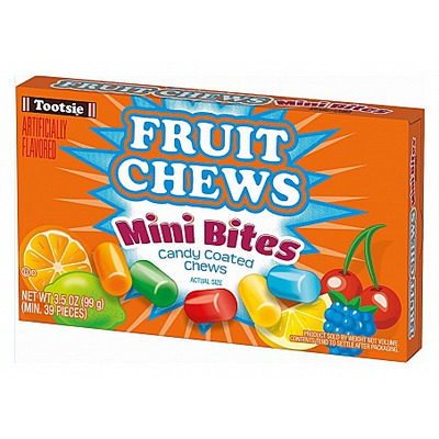 Tootsie Fruit Chews Mini Bites Theatre Box 99g *USA*