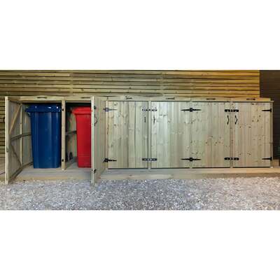 Wheelie Bin Store 6 Bins