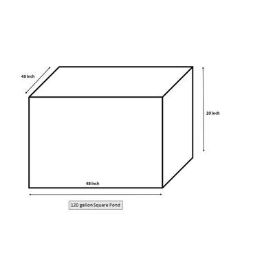 Swedish Patio Pond Square Durable Timber Garden Pond