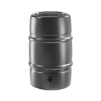 Water Butt Barrel Shaped Grey 227L
